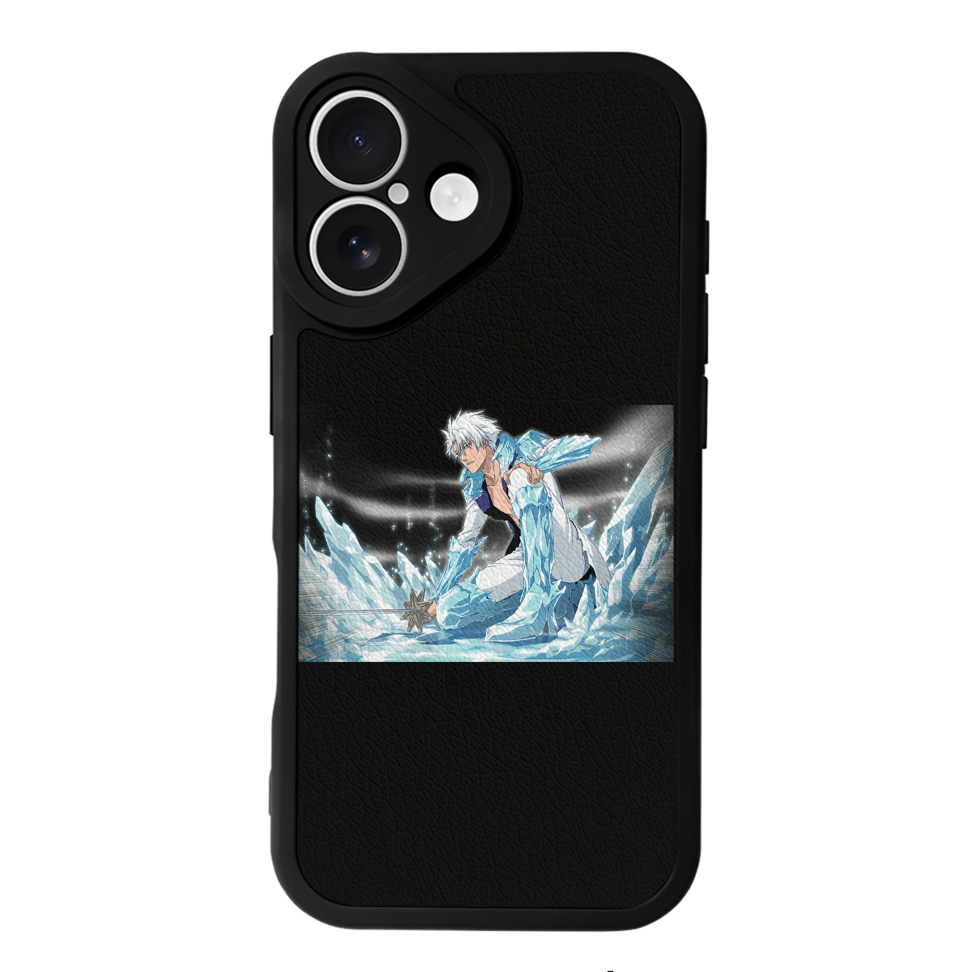 （画像用） ブリーチ 日番谷冬獅郎（ひつがや とうしろう） BLEACH Hitsugaya Toushirou 【iPhone 16シリーズ対応】シリコンスマホケース（レザー調） 材質：シリコン